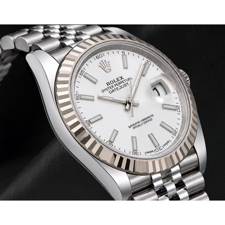 Montre Rolex Datejust 41 mm 126334 Cadran Argenté en Or et Acier Inoxydable