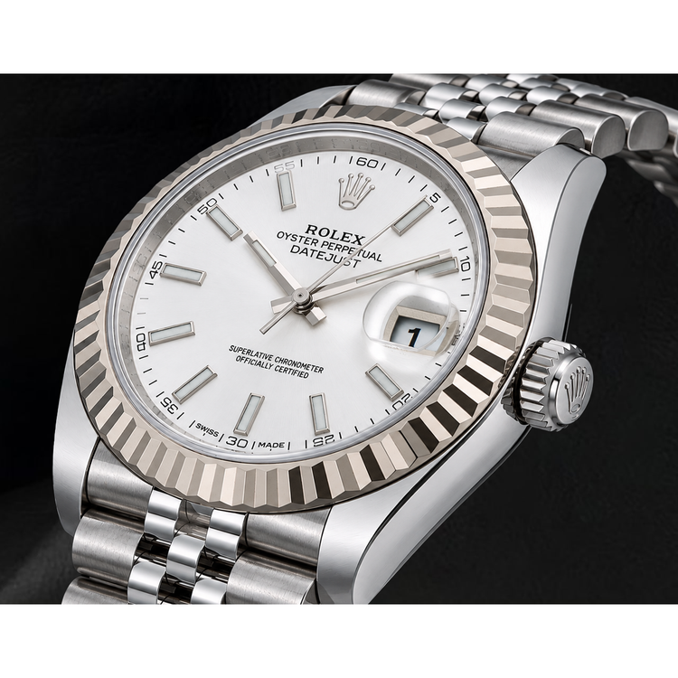 Montre Rolex Datejust 41 mm 126334 Cadran Argenté en Or et Acier Inoxydable