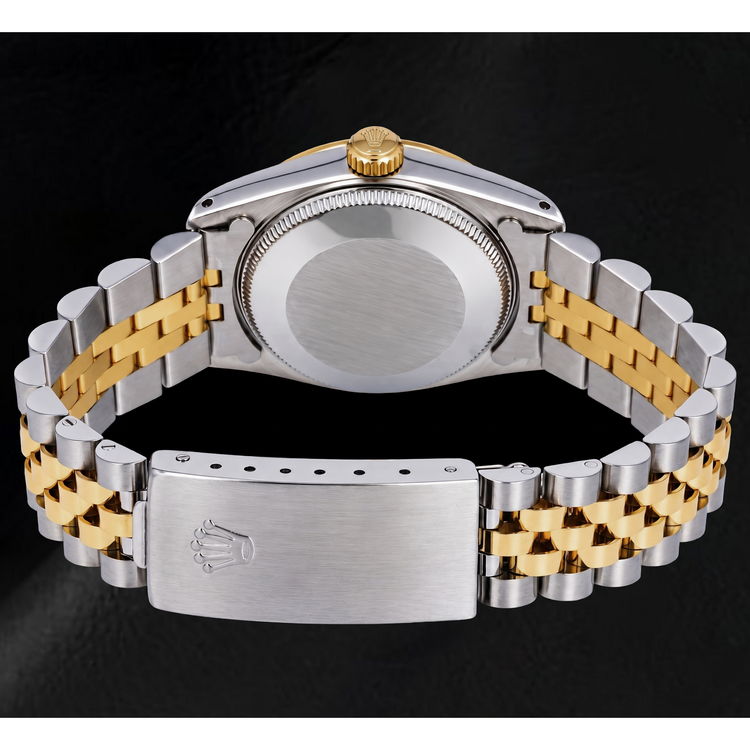 Montre Rolex Datejust 68273 31 mm Bicolore Cadran Champagne à Index Bâtons