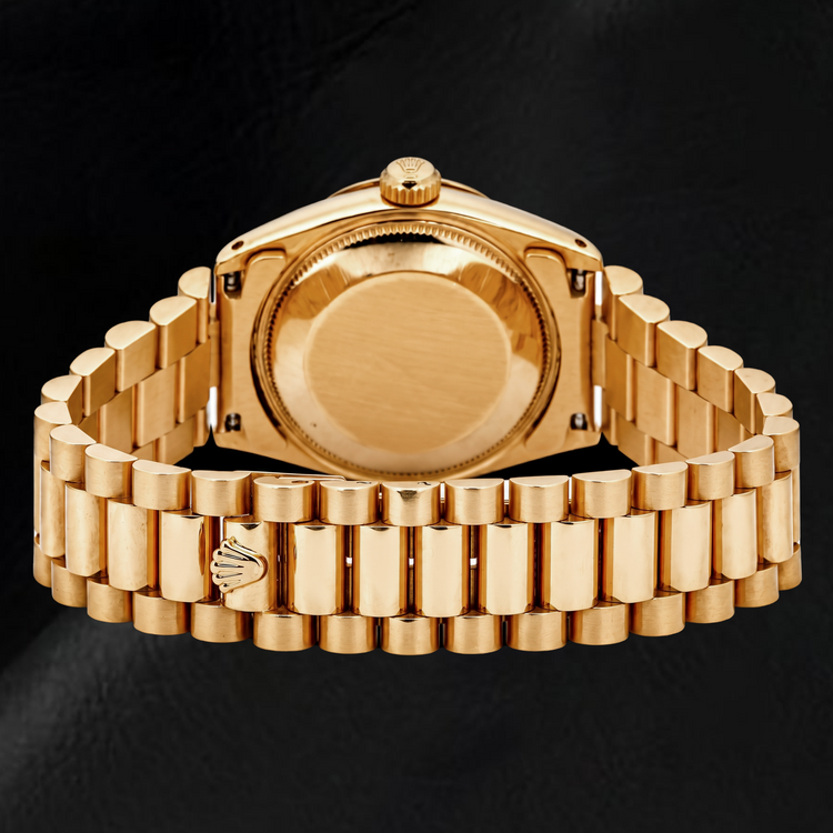 Montre Rolex Datejust 68278 31 mm Or Jaune Cadran Diamants Champagne