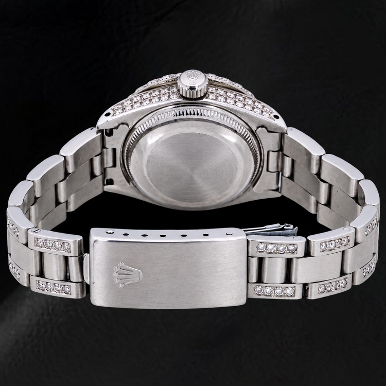 Montre Rolex Datejust 6916 26 mm en Acier Inoxydable Cadran Diamants Rouge