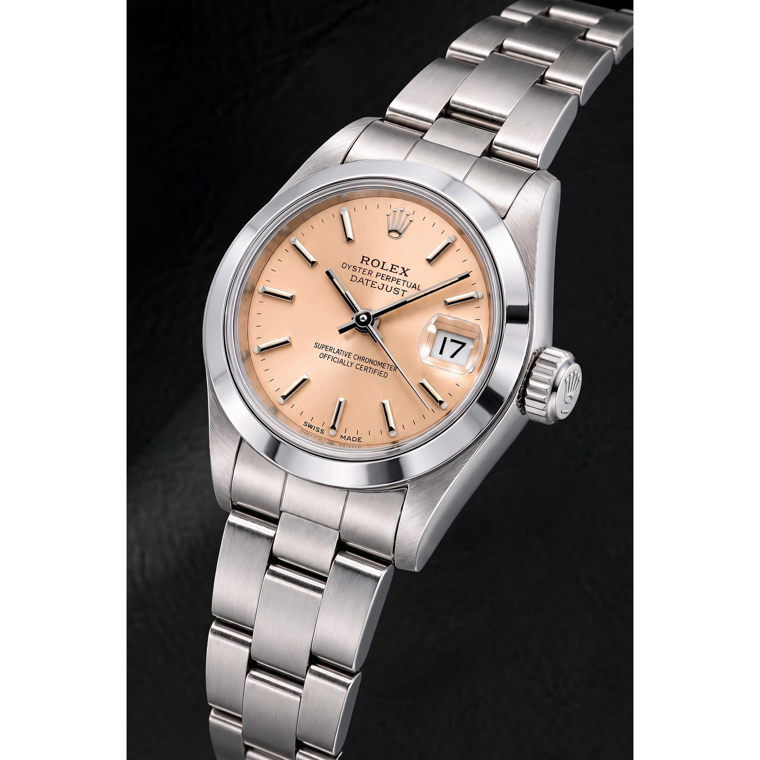 Montre Rolex Datejust 69160 26 mm Cadran à Index Bâtons Sundust en Acier Inoxydable