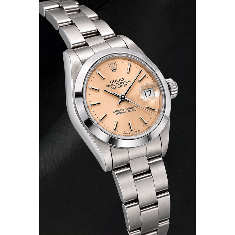 Montre Rolex Datejust 69160 26 mm Cadran à Index Bâtons Sundust en Acier Inoxydable