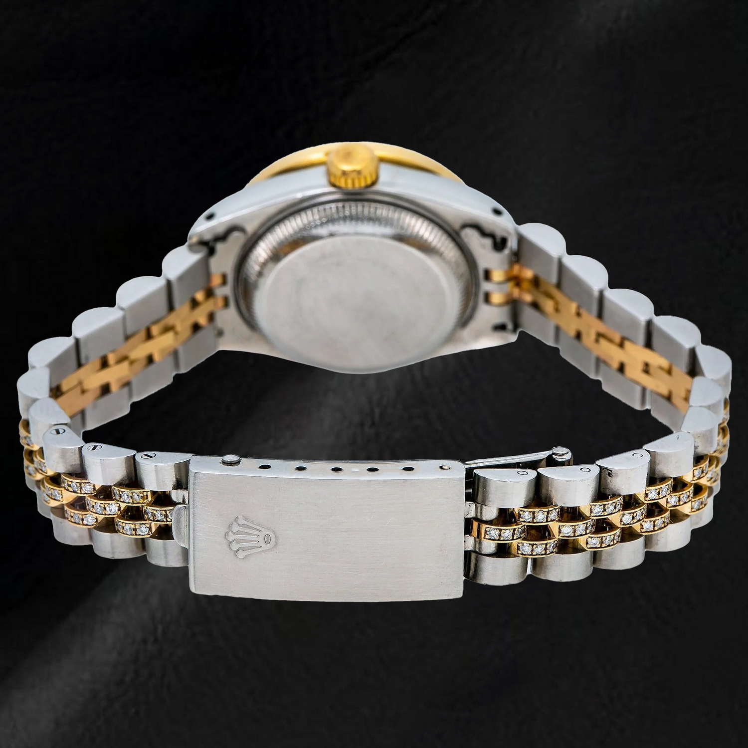 Montre Rolex Datejust 6917 26 mm Bicolore Cadran Diamants Violet Bracelet Jubilé Semi-Diamants