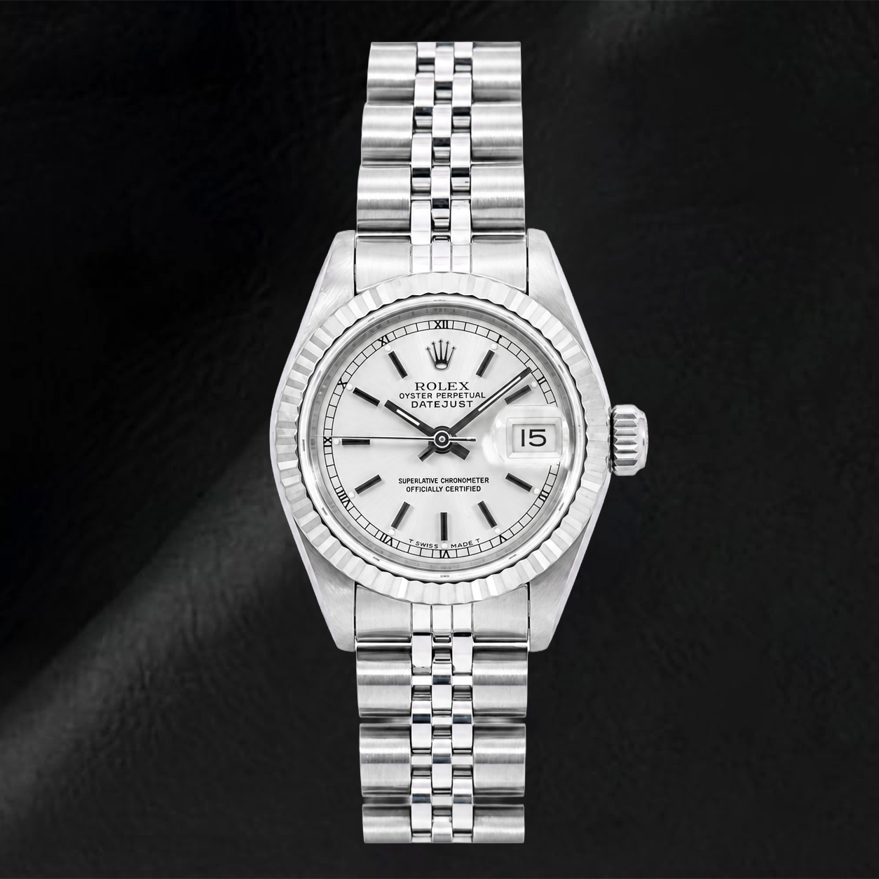 Montre Rolex Datejust 6917 26 mm Cadran Argenté à Index Bâtons Bracelet Jubilé en Acier Inoxydable