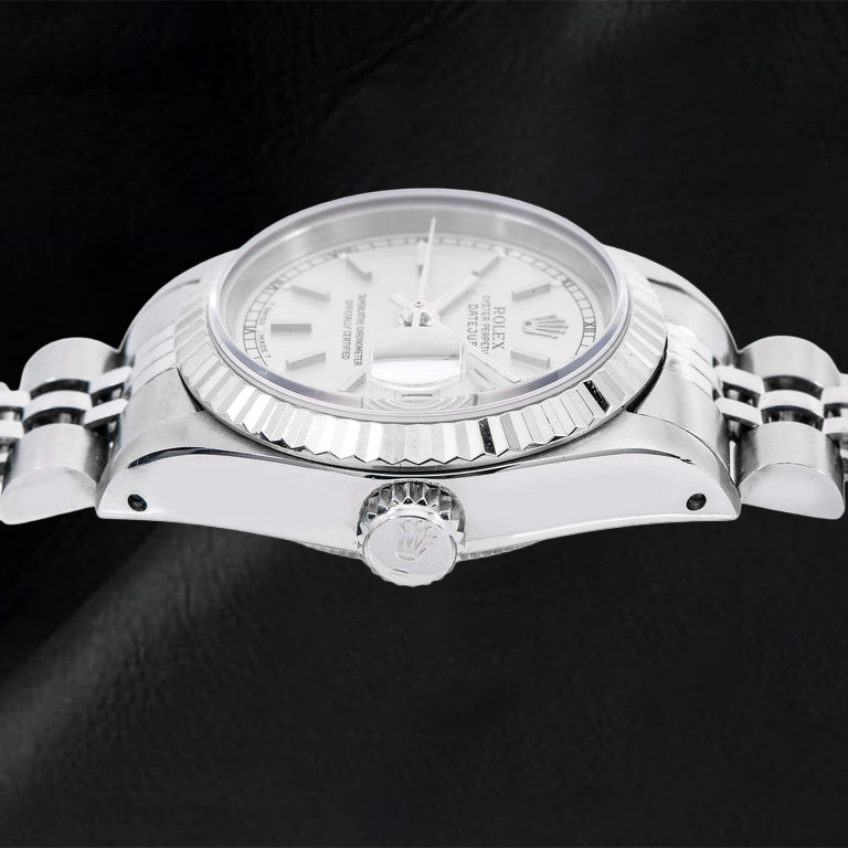 Montre Rolex Datejust 6917 26 mm Cadran Argenté à Index Bâtons Bracelet Jubilé en Acier Inoxydable