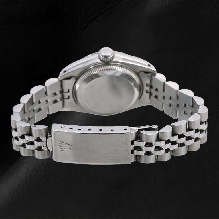 Montre Rolex Datejust 6917 26 mm Cadran Diamants Bleu Glacier en Ligne Acier Inoxydable Bracelet Jubilé