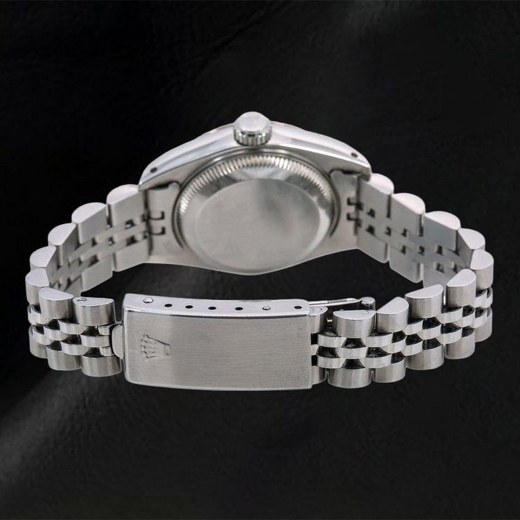 Montre Rolex Datejust 6917 26 mm Cadran Diamants Bleu Glacier en Ligne Acier Inoxydable Bracelet Jubilé