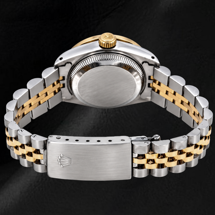 Montre Rolex Datejust 6917 26 mm Cadran Diamants en Nacre Rose Bicolore Bracelet Jubilé