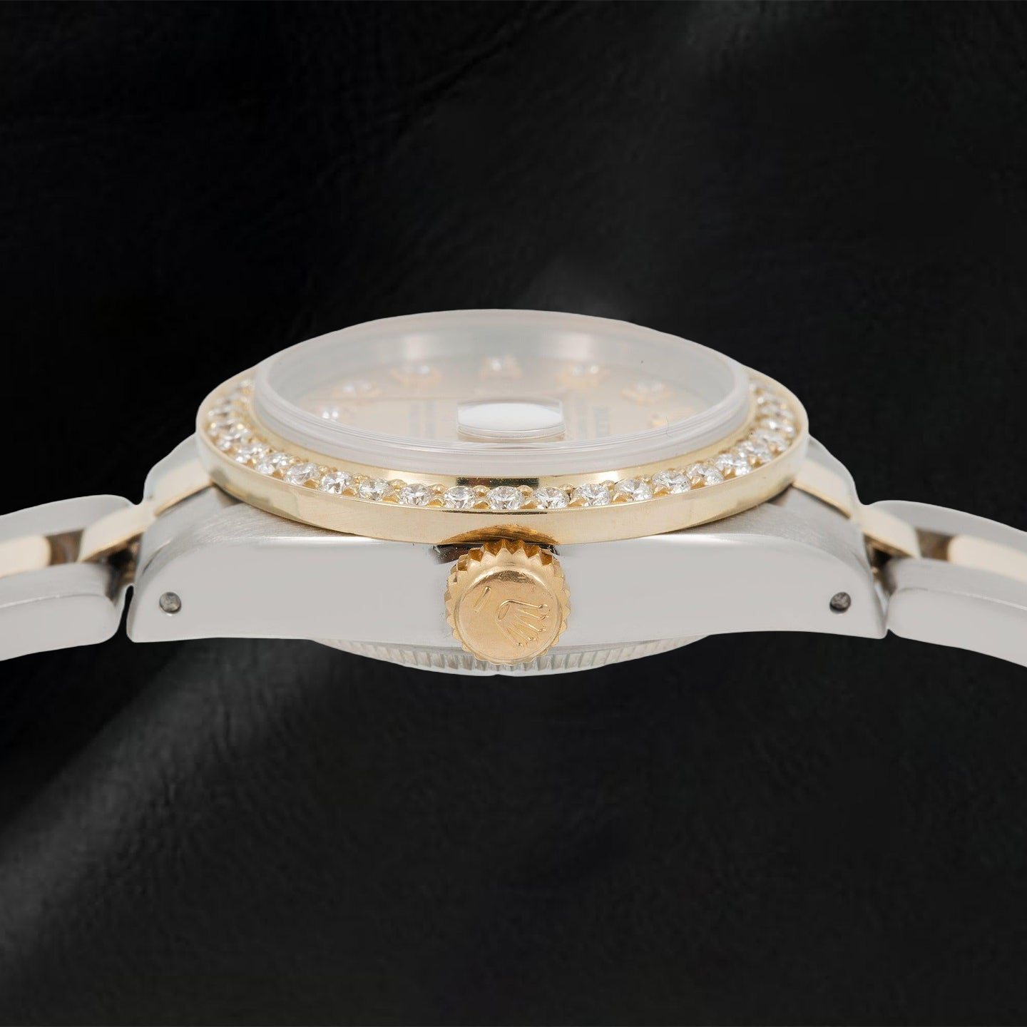 Montre Rolex Datejust 69173 26 mm Cadran Diamants Champagne Bicolore Bracelet Oyster
