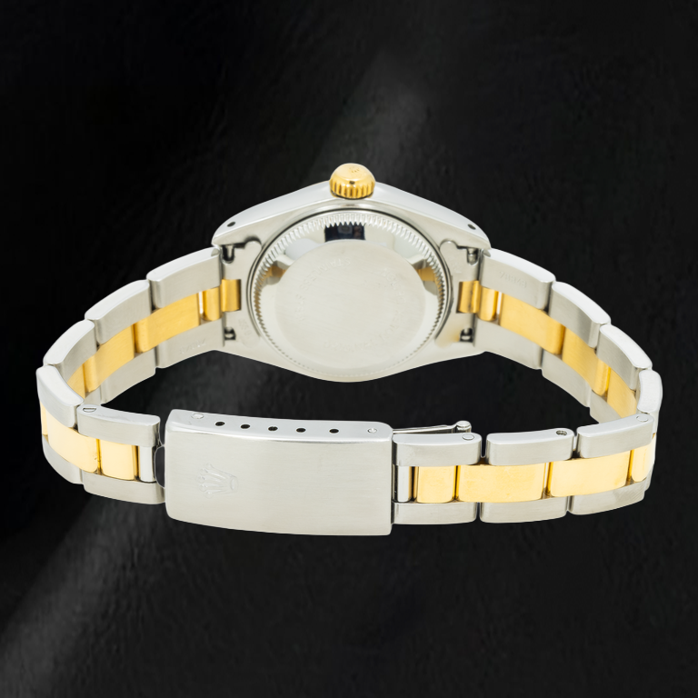 Montre Rolex Datejust 69173 26 mm Cadran Diamants d'Origine Champagne Chiffres Romains Bracelet Oyster Bicolore