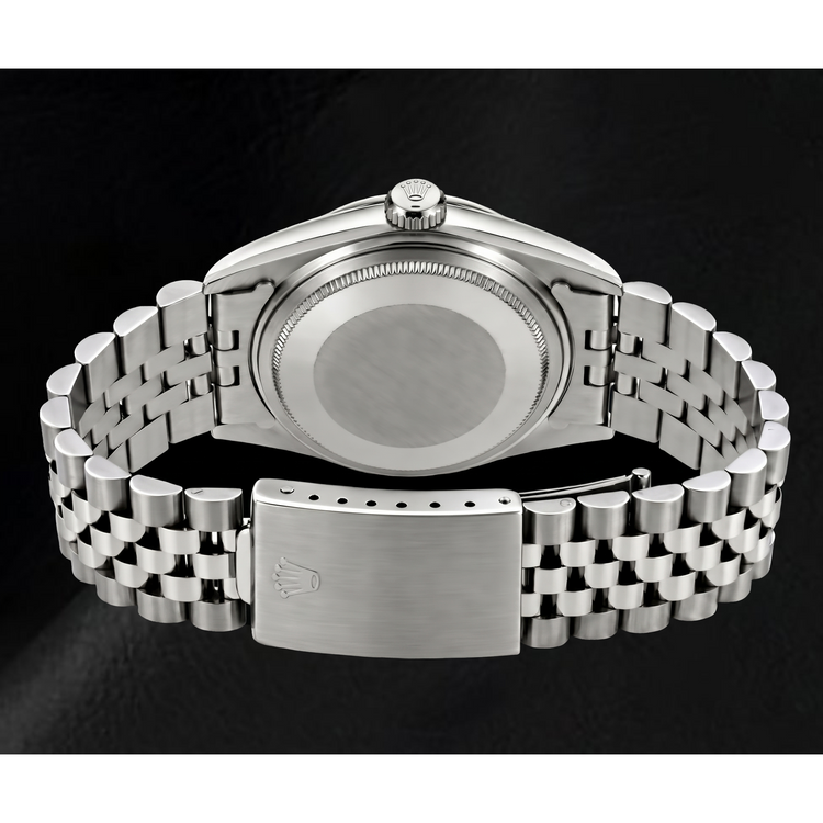 Montre Rolex Datejust 69174 26 mm en Acier Inoxydable avec Cadran Diamants en Nacre Noire