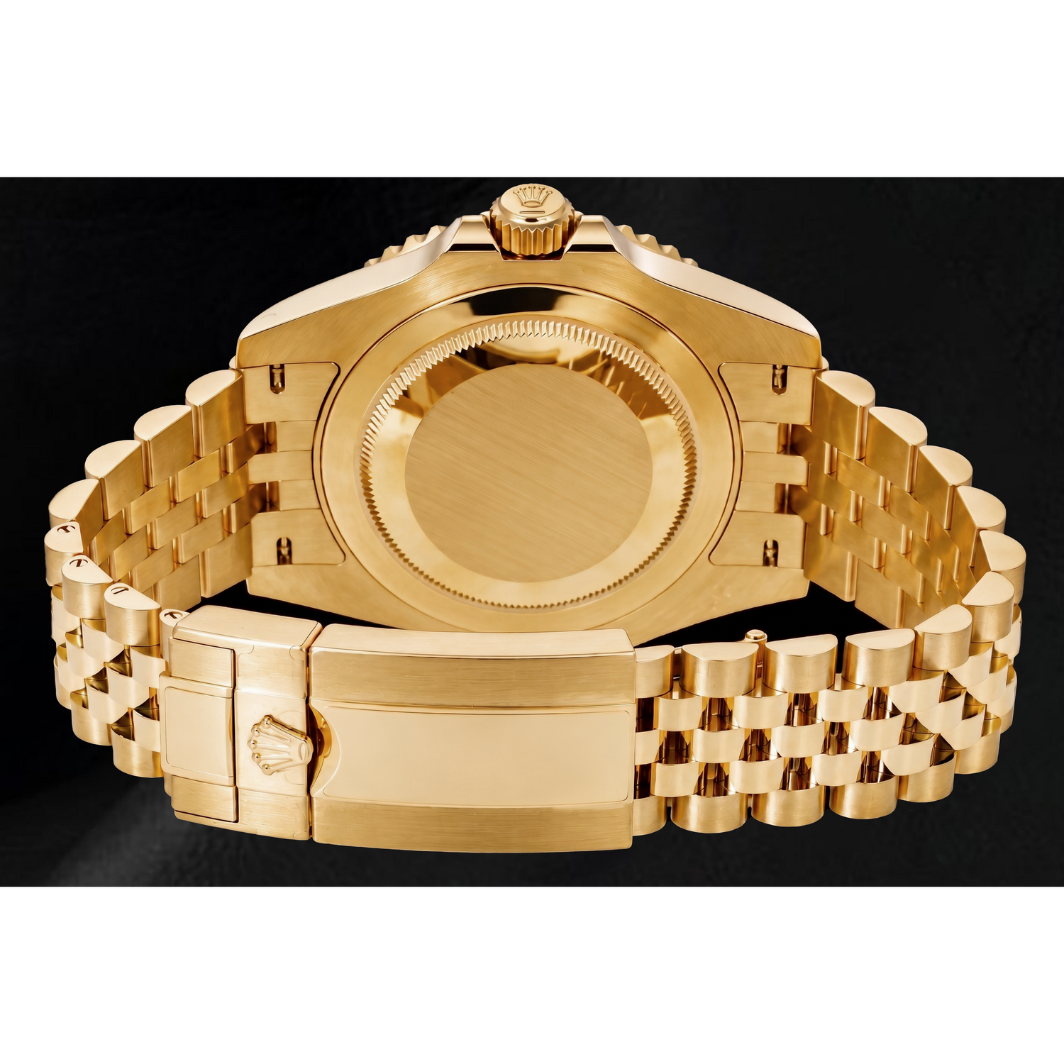 Montre Rolex GMT-Master II 126718GRNR 40 mm en Or Jaune Cadran Noir Luminescent