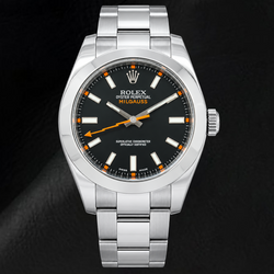 Montre Rolex Milgauss 116400 40 mm en Acier Inoxydable Cadran Noir Luminescent