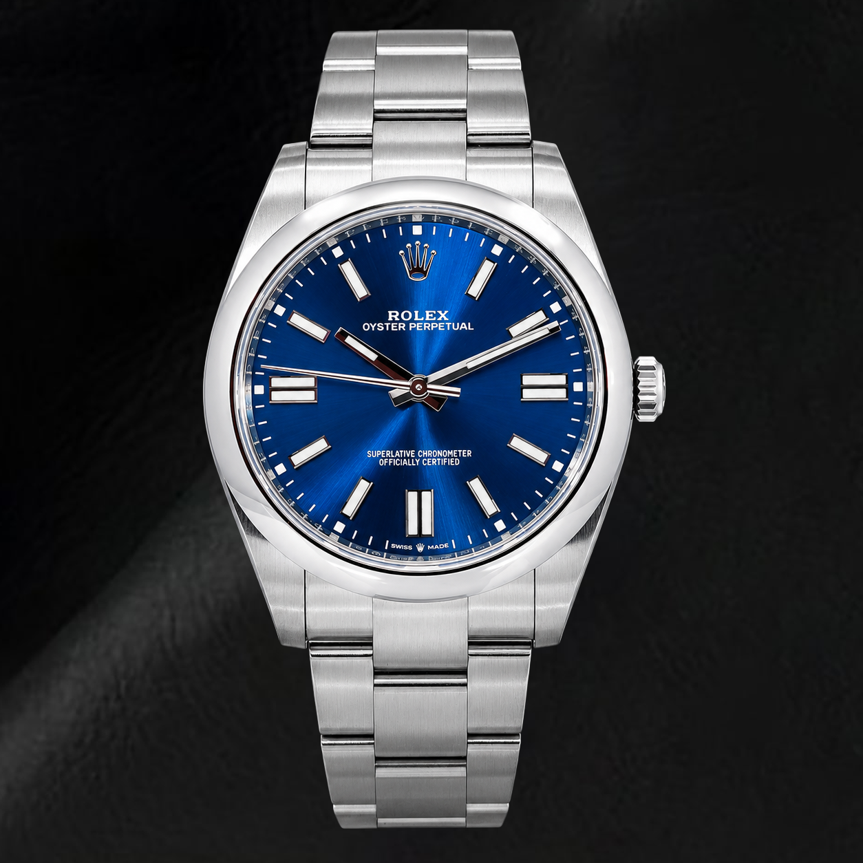 Montre Rolex Oyster Perpetual 124300 41 mm Cadran Bleu Luminescent Acier Inoxydable