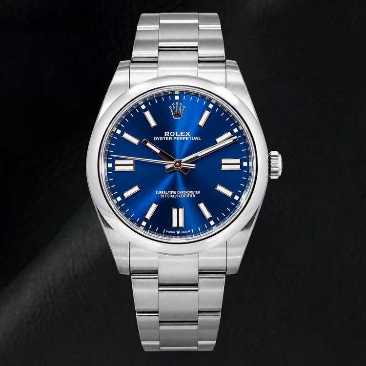 Montre Rolex Oyster Perpetual 124300 41 mm Cadran Bleu Luminescent Acier Inoxydable