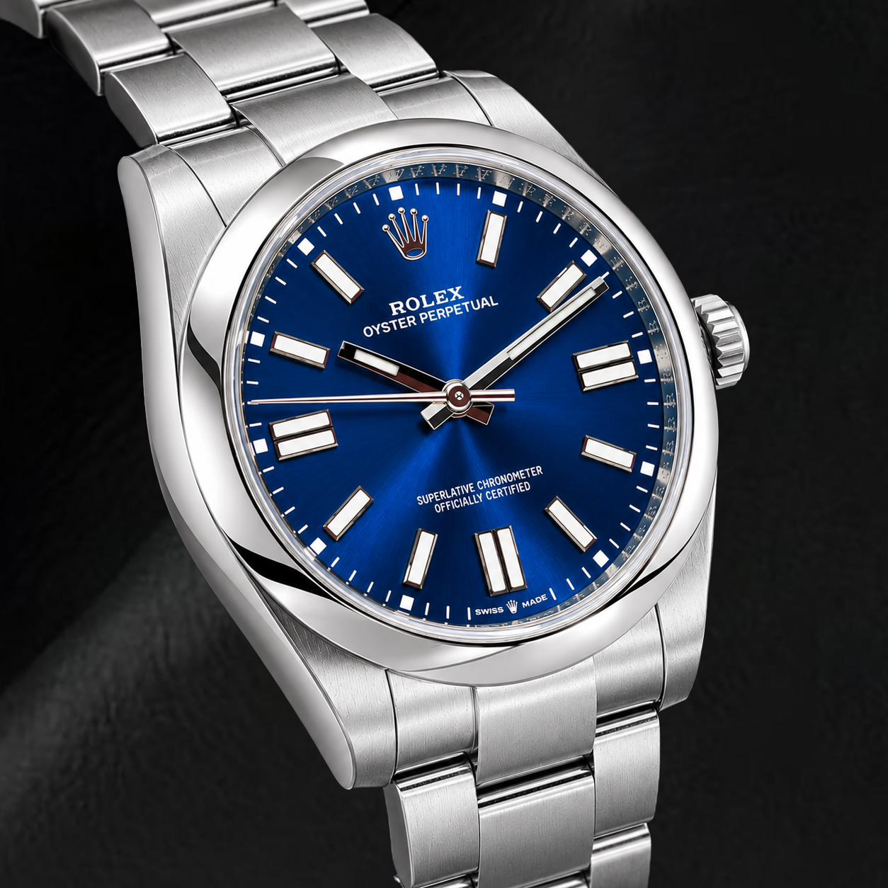 Montre Rolex Oyster Perpetual 124300 41 mm Cadran Bleu Luminescent Acier Inoxydable