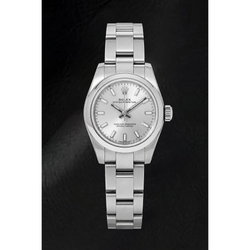 Montre Rolex Oyster Perpetual 176200 26 mm Cadran Argenté Luminescent Acier Inoxydable