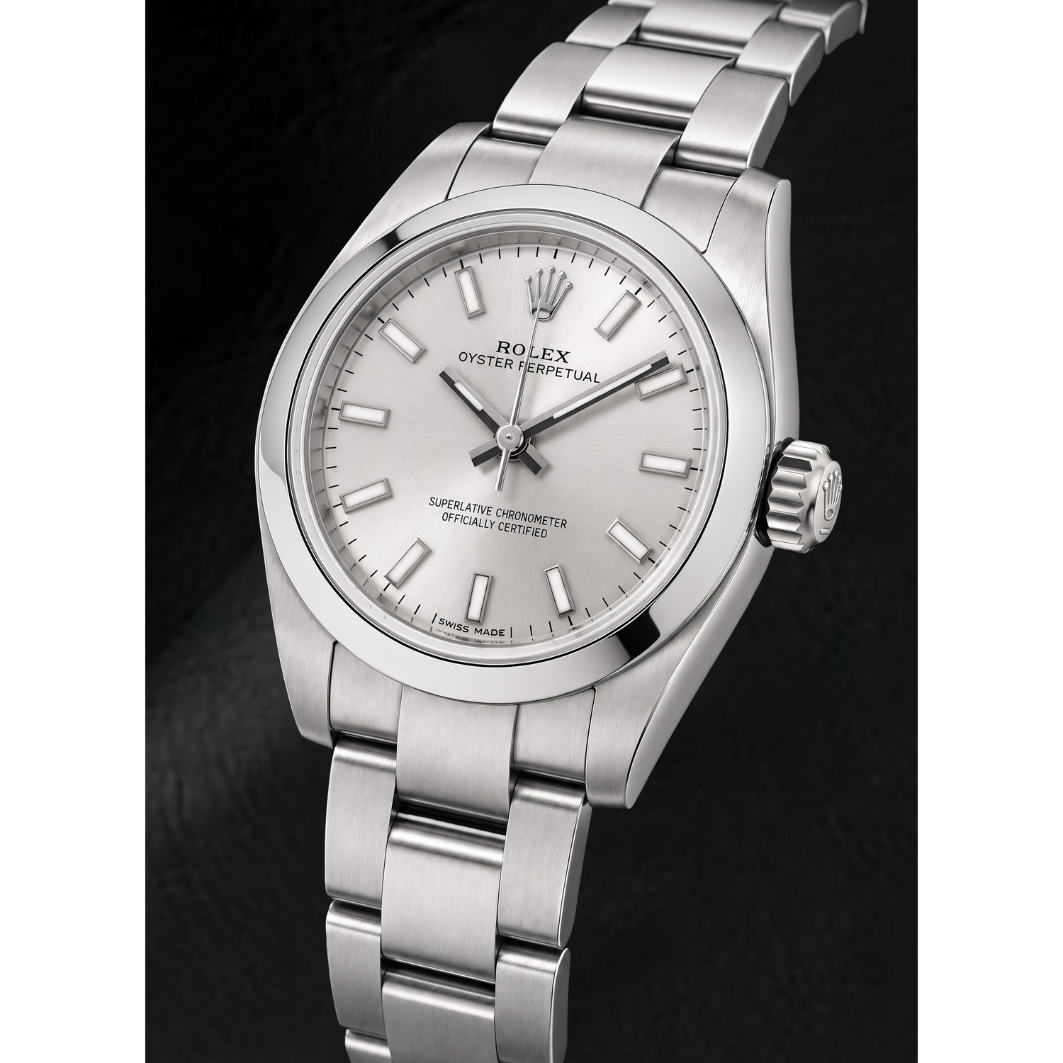 Montre Rolex Oyster Perpetual 176200 26 mm Cadran Argenté Luminescent Acier Inoxydable