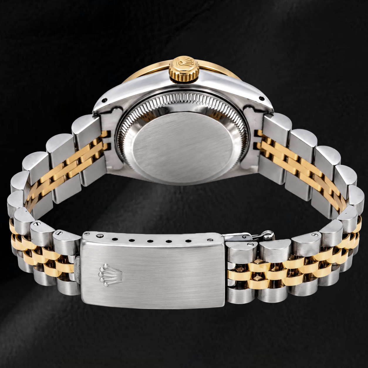 Montre Rolex Oyster Perpetual 67193 26 mm Cadran Blanc à Index Bâtons Bracelet Jubilé Bicolore