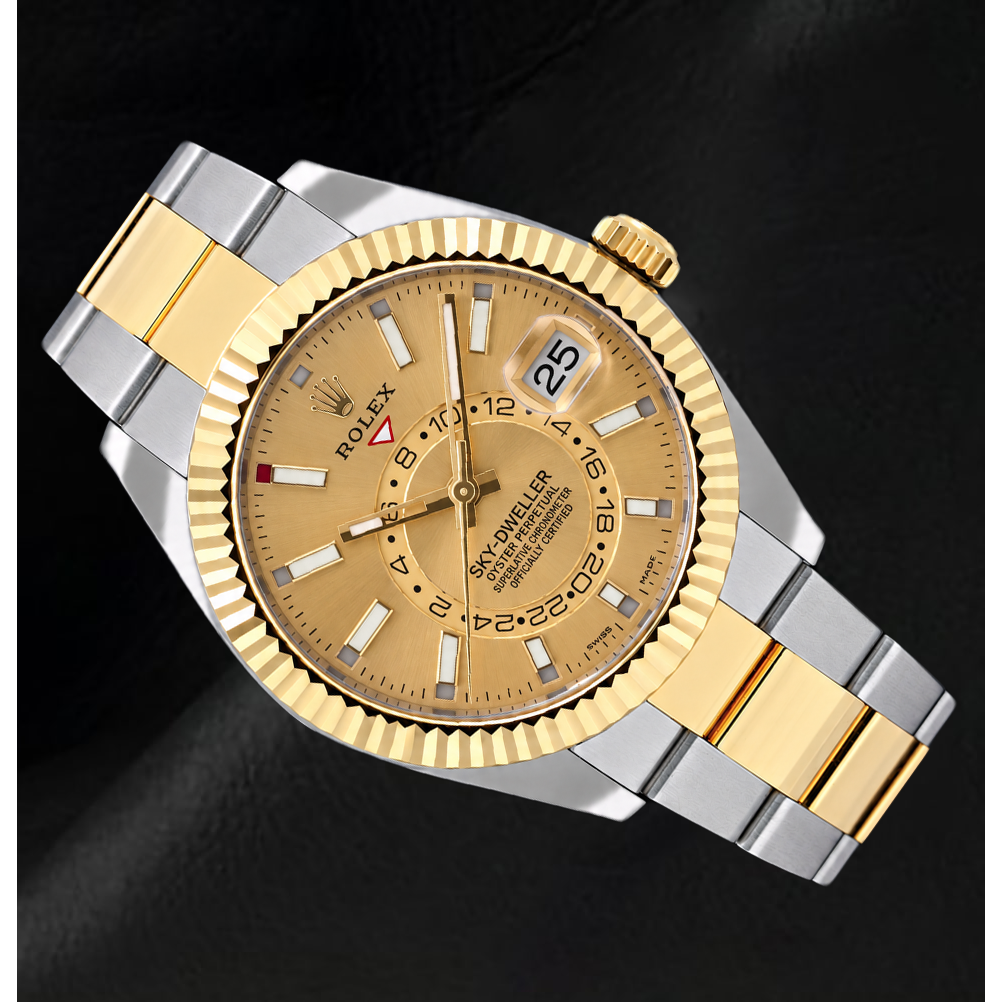 Montre Rolex Sky-Dweller 326933 42 mm Cadran Champagne Bicolore
