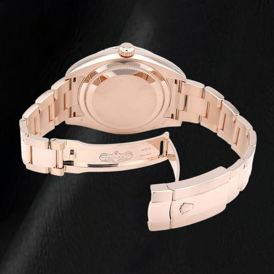 Montre Rolex Sky-Dweller 326935 42 mm Or Rose Cadran Chocolat à Index Bâtons