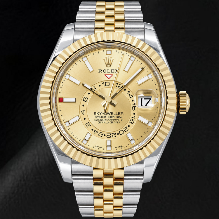 Montre Rolex Sky-Dweller 336933 42 mm Cadran Champagne Bicolore
