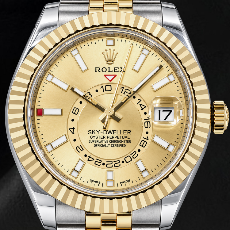Montre Rolex Sky-Dweller 336933 42 mm Cadran Champagne Bicolore