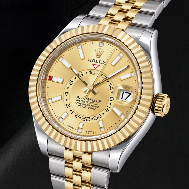 Montre Rolex Sky-Dweller 336933 42 mm Cadran Champagne Bicolore
