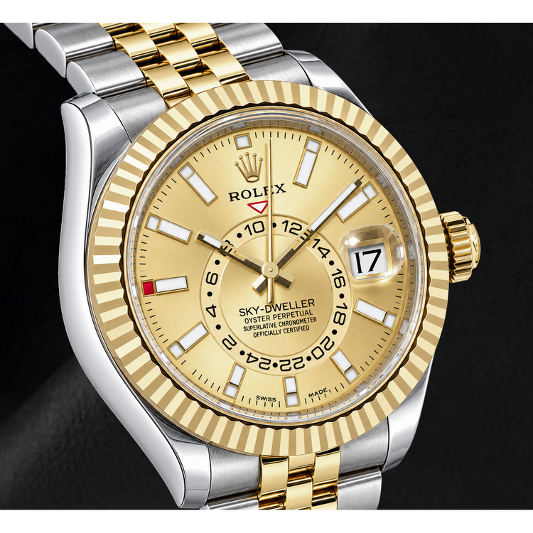 Montre Rolex Sky-Dweller 336933 42 mm Cadran Champagne Bicolore