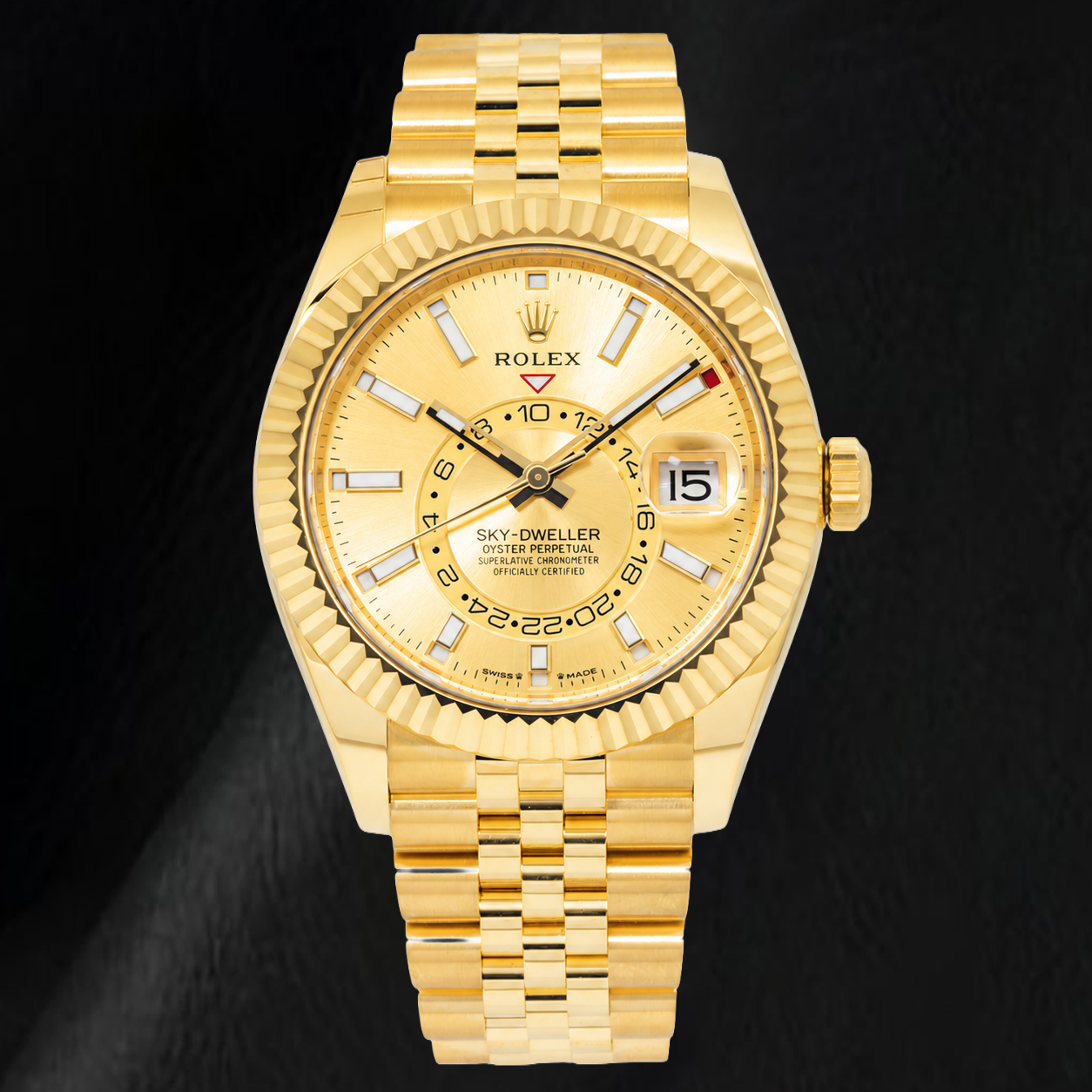 Montre Rolex Sky-Dweller 336938 42 mm Cadran Champagne Or Jaune