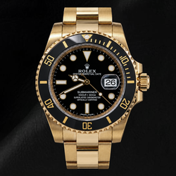 Montre Rolex Submariner Date 40 mm 116618LN Cadran Noir Lunette en Céramique Noire