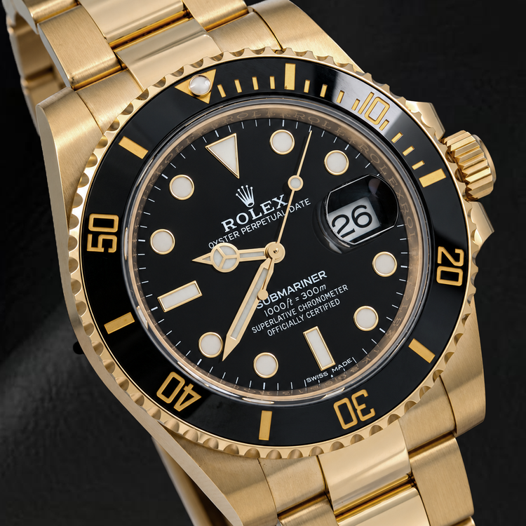 Montre Rolex Submariner Date 40 mm 116618LN Cadran Noir Lunette en Céramique Noire