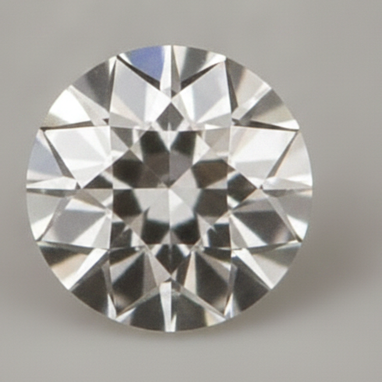 Diamant Naturel Rond extrait de la terre de 1,5 Carat, Taille Européenne Ancienne, F VS1