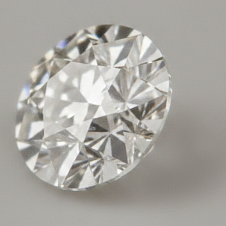 Diamant Naturel Rond extrait de la terre de 1,5 Carat, Taille Européenne Ancienne, F VS1