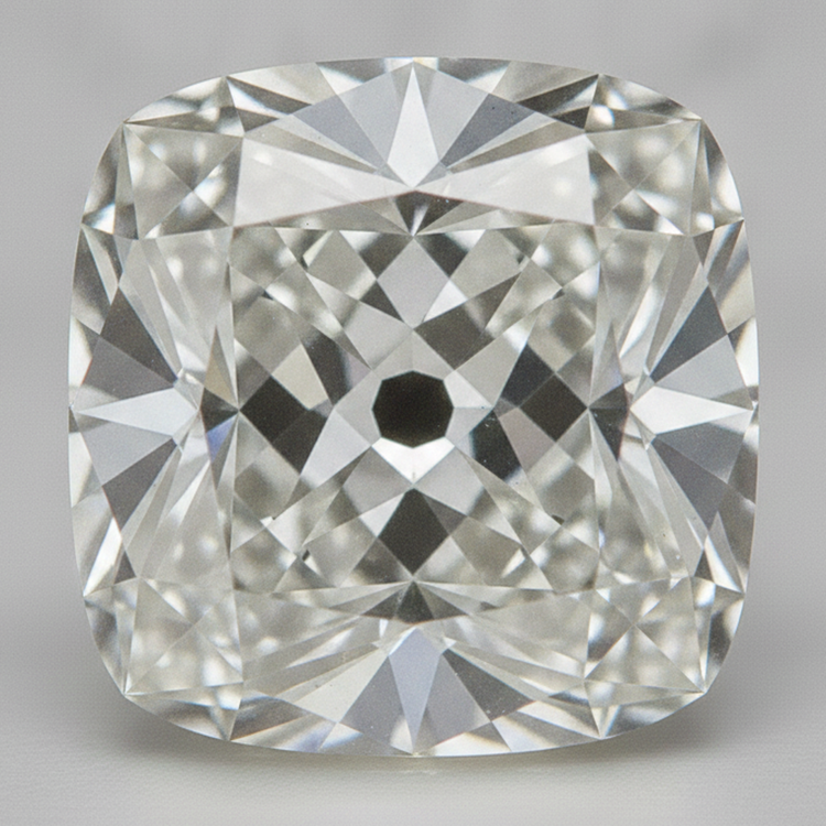 Diamant Naturel Libre Vieux Mineur Taille Coussin Véritable 6 Carats F VS1