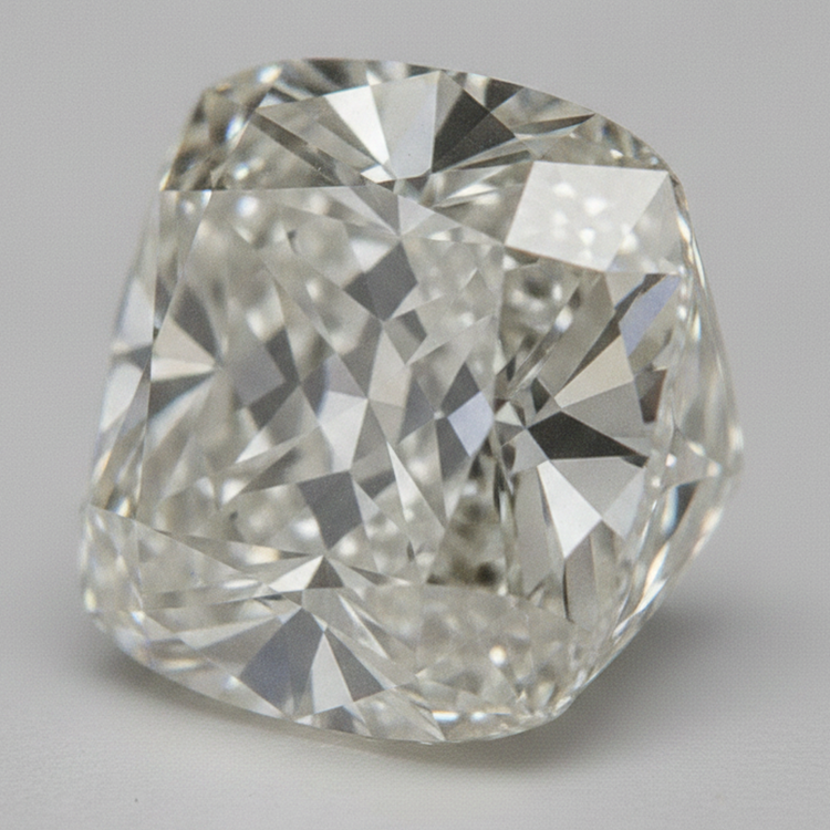 Diamant Naturel Libre Vieux Mineur Taille Coussin Véritable 6 Carats F VS1