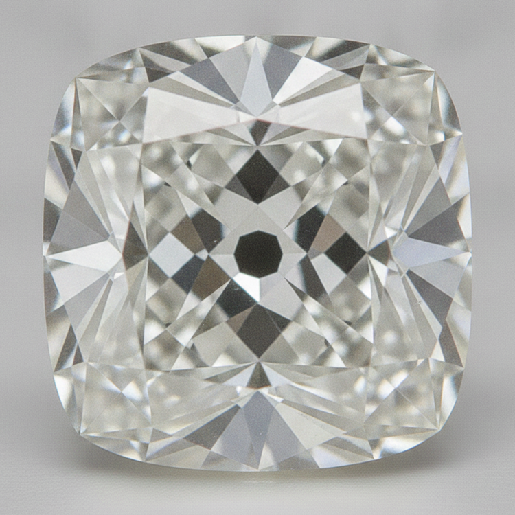 Diamant Naturel Libre Vieux Mineur Taille Coussin Véritable 6 Carats F VS1