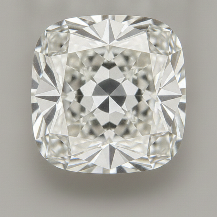 Diamant Naturel Libre Taille Coussin Vieux Mineur G VS1 7 Carats Véritable