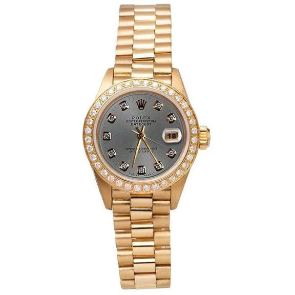 or jaune Rolex Président still Montre 
