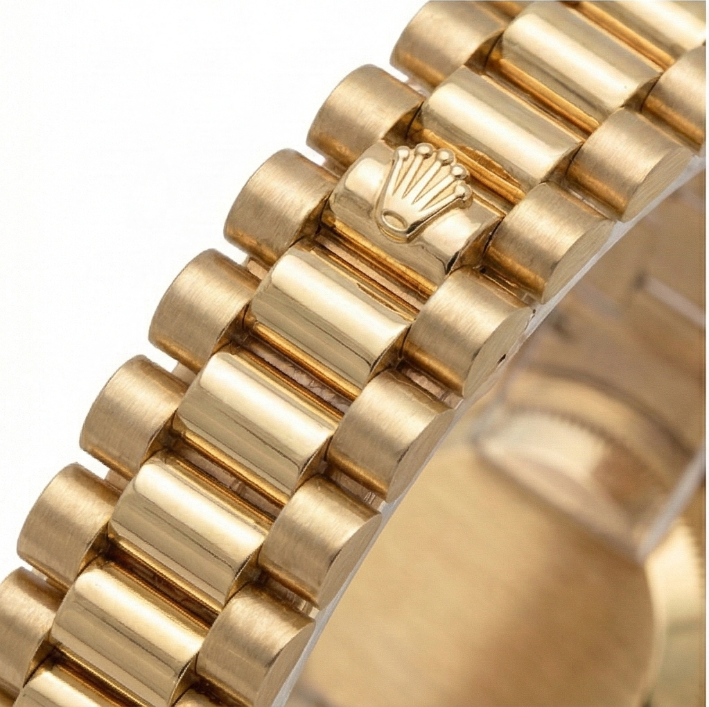 or jaune président still Rolex Datejust montre lunette diamant cadran noir