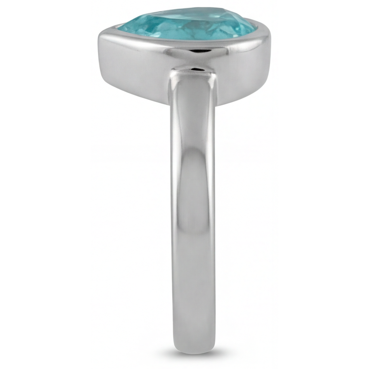 Signature Paraiba Néon Bague Pierre de Couleur 1,25 carats – vue de dessus