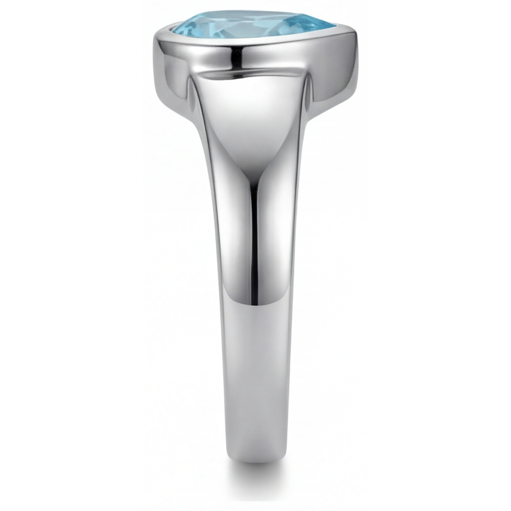 Éblouissant Paraiba Néon Bague Pierre Précieuse 1 carats – vue de profil