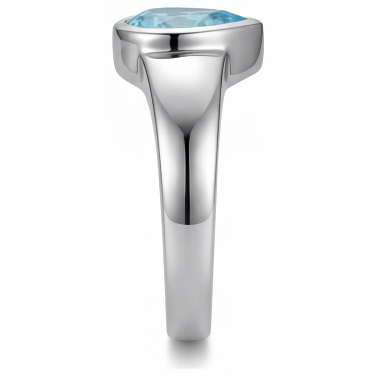 Éblouissant Paraiba Néon Bague Pierre Précieuse 1 carats – vue de profil