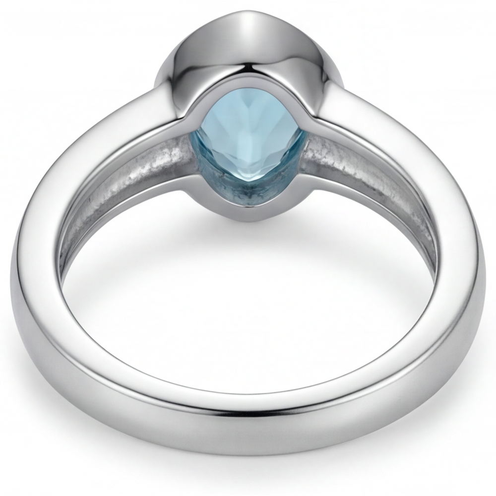 Paraiba Néon Bague Pierre Précieuse – vue arrière