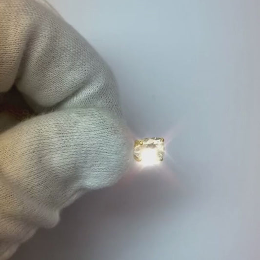 Collier Pendentif Solitaire Diamant Poire 1.5 Carat Or Jaune