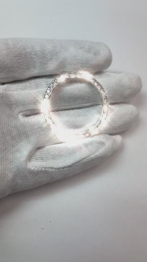 Lunette ronde en Véritable diamant pour homme pour Rolex Datejust et tous les modèles de montres 36 mm 2,75 ct.