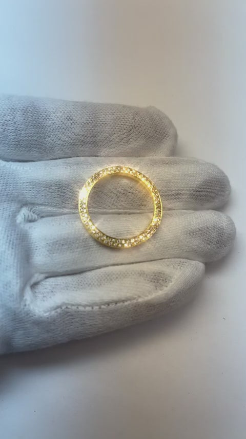 Lunette en Véritable diamant 2 carats pour s'adapter à tous les modèles de montres Rolex Datejust ou Date
