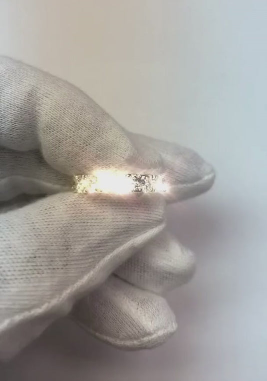 4.80 carats diamant rond éternité bande or blanc 14K bijoux nouveau