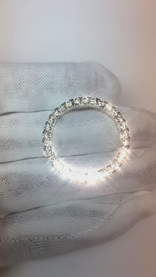 Lunette en Réel diamant personnalisée pour s'adapter à tous les modèles de montres Rolex Datejust 3 carats.
